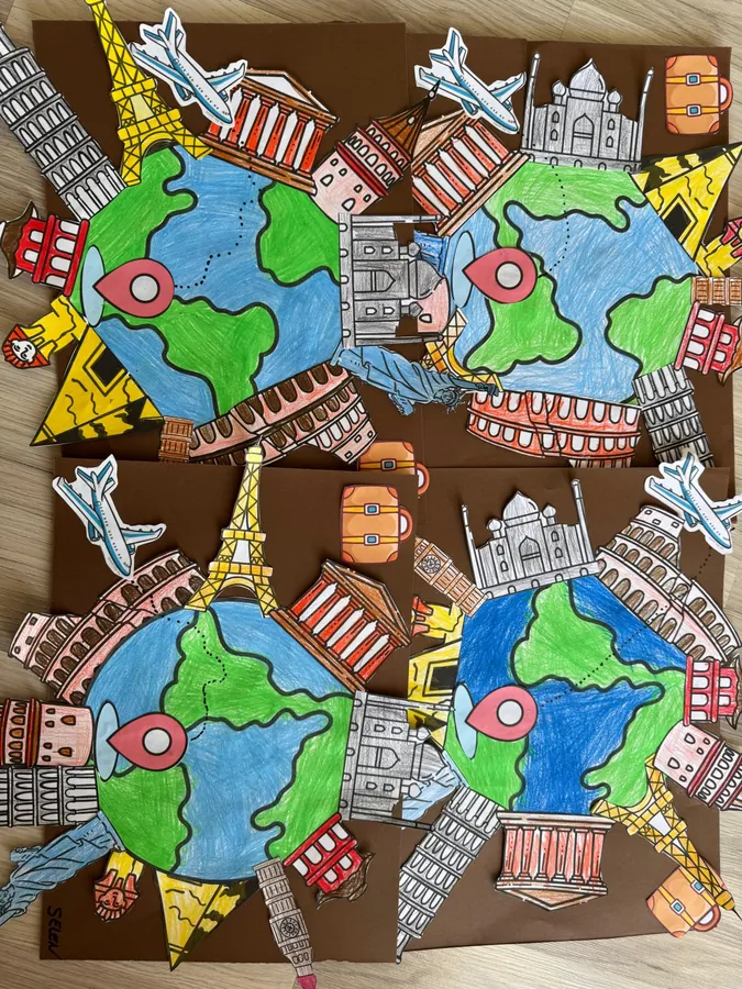 Artwork of the world and famous buildings